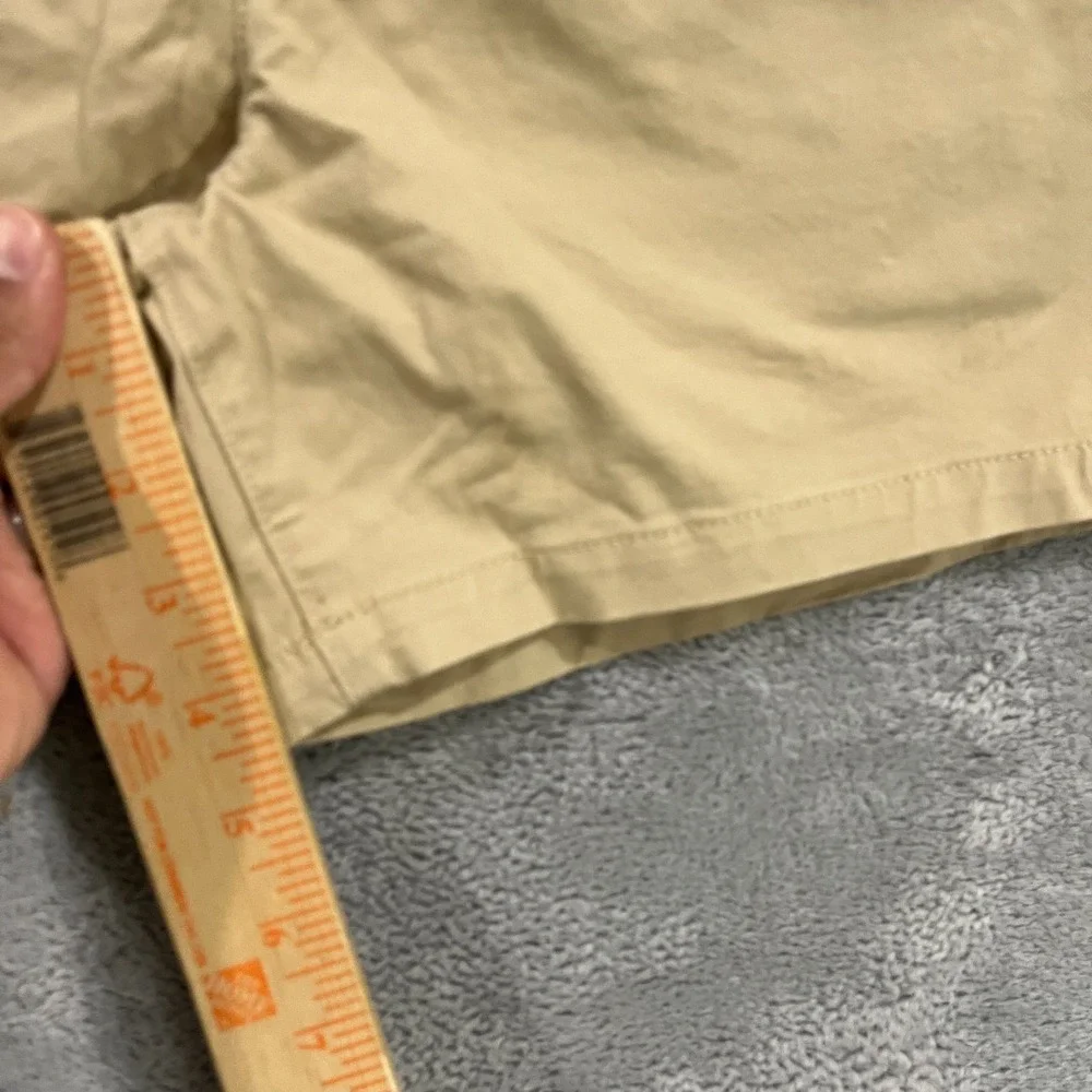 Prana Mojave Chino Shorts Mens 2XS Beige Organic Cotton Stretch Standard Fit